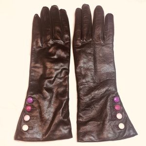 🧤NEW Montefusco Italian Leather Brown Gloves